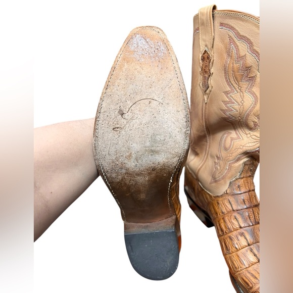 Lucchese Classics Hornback Caiman Boots 12 D - Picture 6 of 13